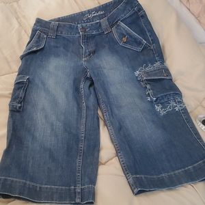 Bob Timberlake Embroidered Wide Leg Capris